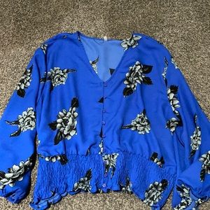 Pretty blouse with flowers